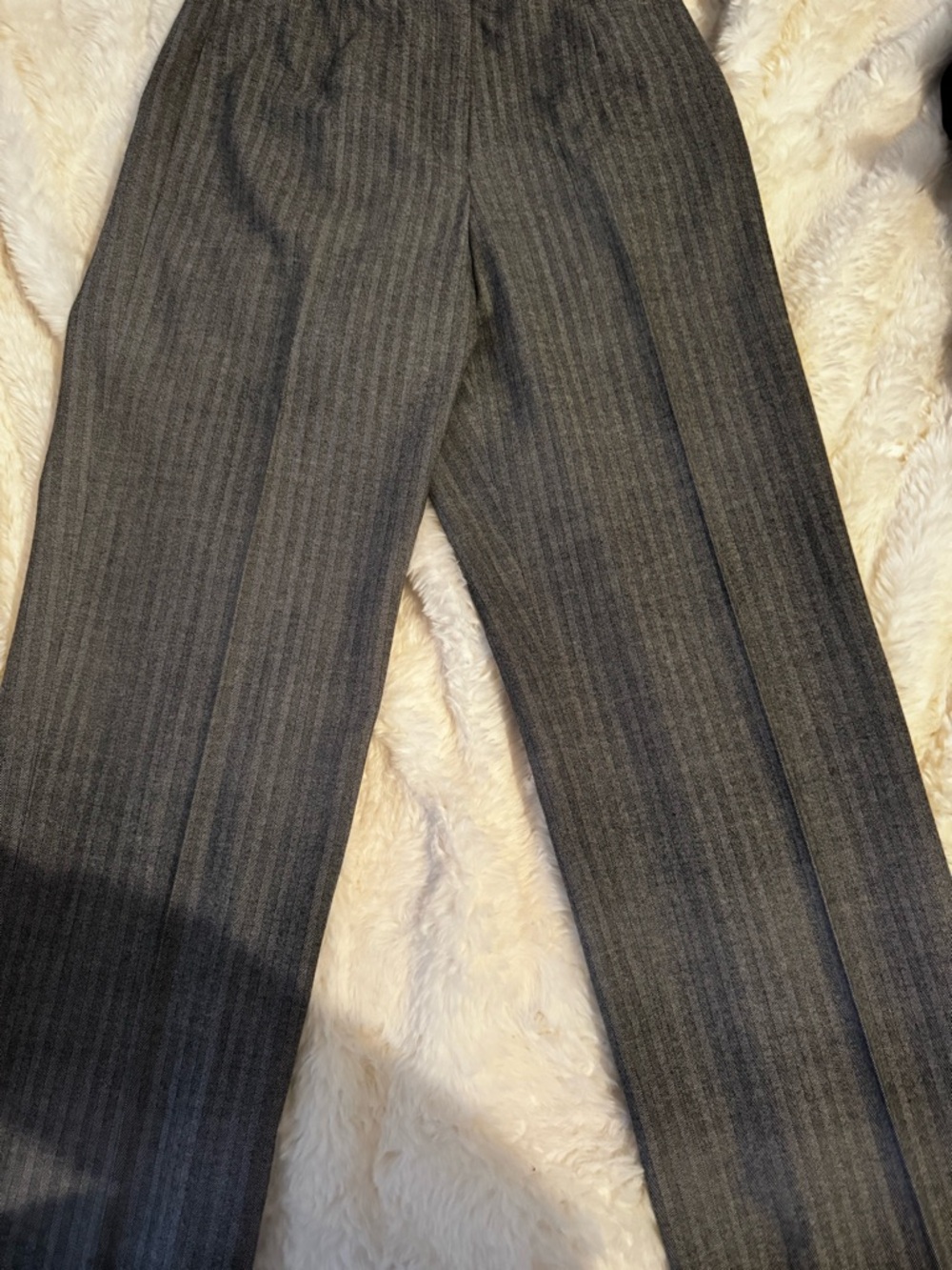 Talbots Gray Herringbone Dress Pants